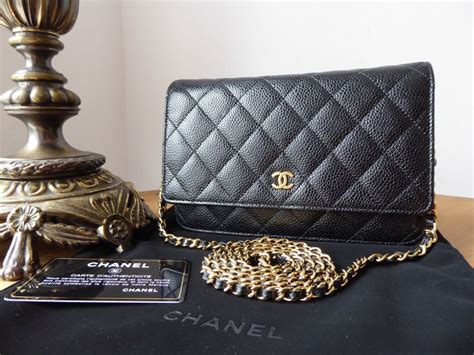 chanel wallet on chain black caviar gold hardware|CHANEL Caviar Quilted Golden Class Wallet On Chain WOC .